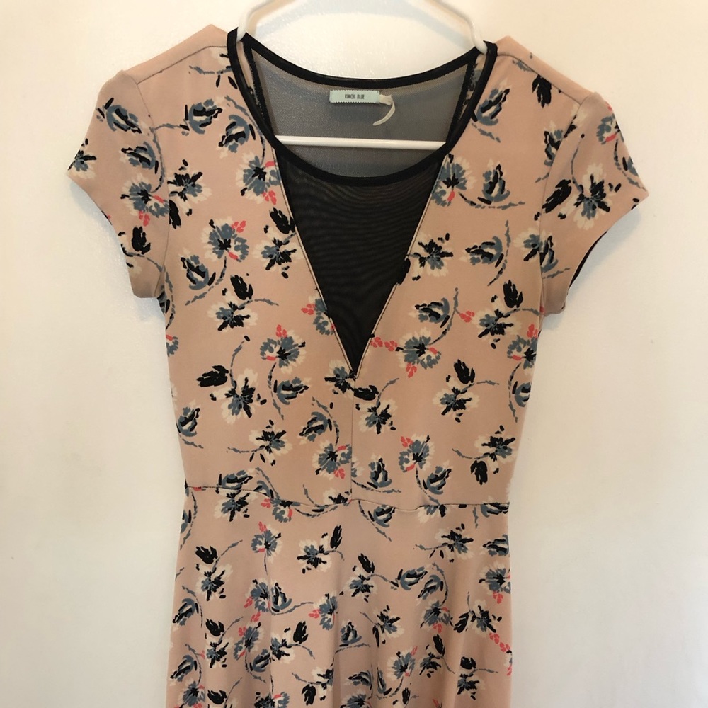 Pink floral dress